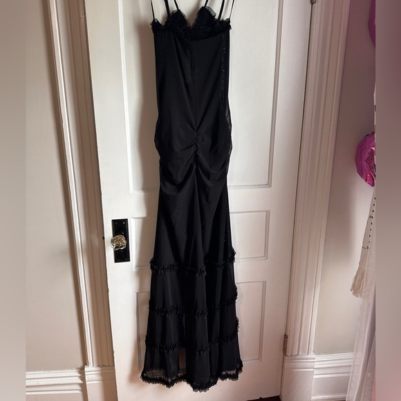 JADED LONDON Fatale Maxi Dress in Midnight Black UK 8 US 4 - Picture 10 of 12